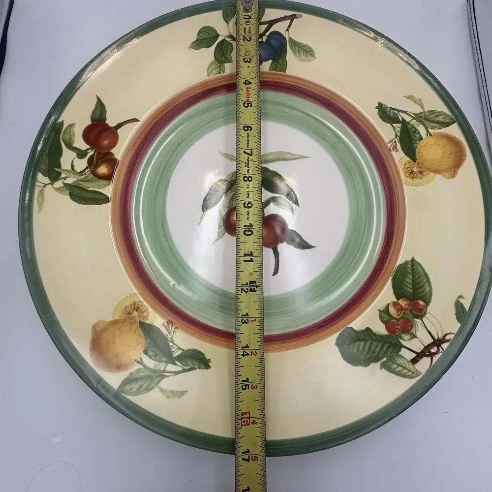 VILLEROY & BOCH‎ French Country 17” Chop Plate Round Serving Platter Portugal